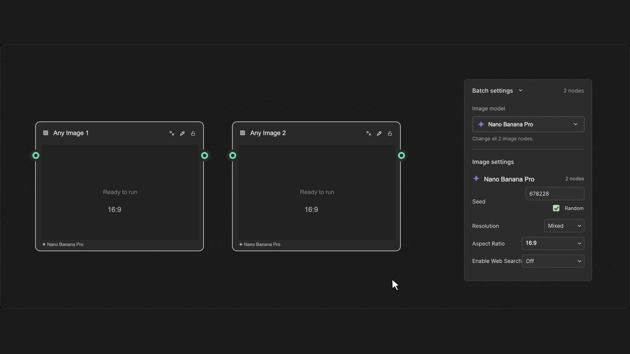 Batch image model switching in Figma Weave with WeaveBud