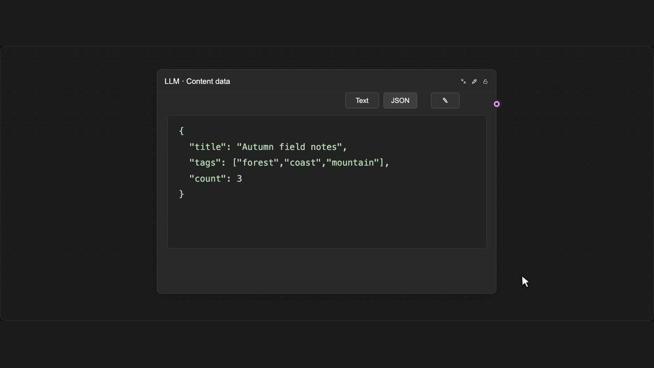 Edit JSON results in Figma Weave with WeaveBud