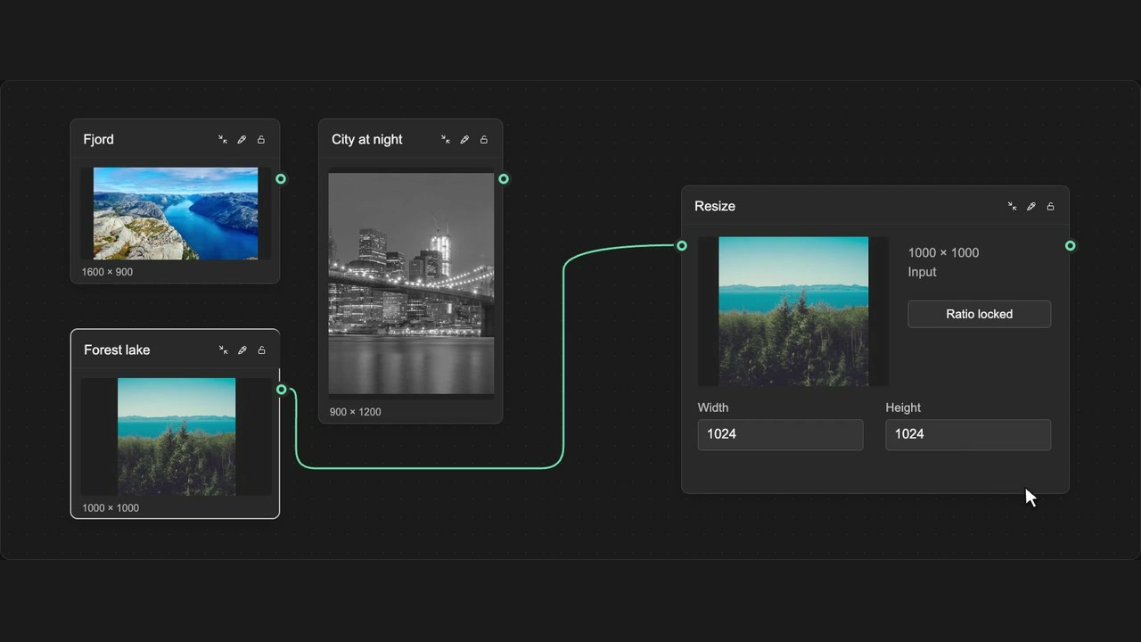 Match Resize input dimensions in Figma Weave with WeaveBud